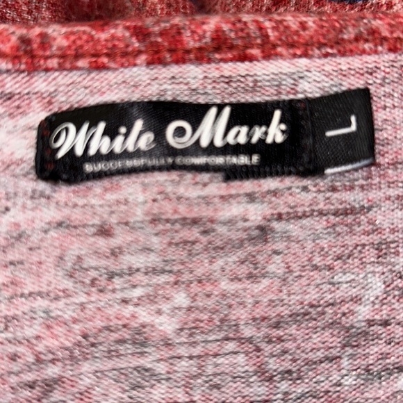 🆕NWOT🌻BOHO PAISLEY DRESS🍁Notch Neck❤️Brick Red Base Size Large - Picture 7 of 11